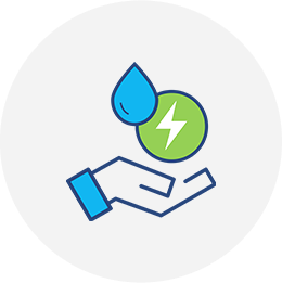 Energy and Water Efficiency Icon