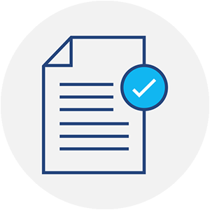 Sample affidavit document with a checkmark