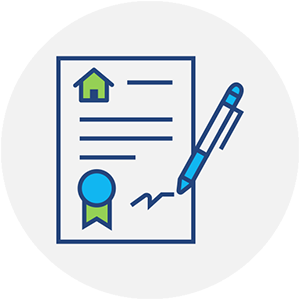 Sample promissory note document and a pen