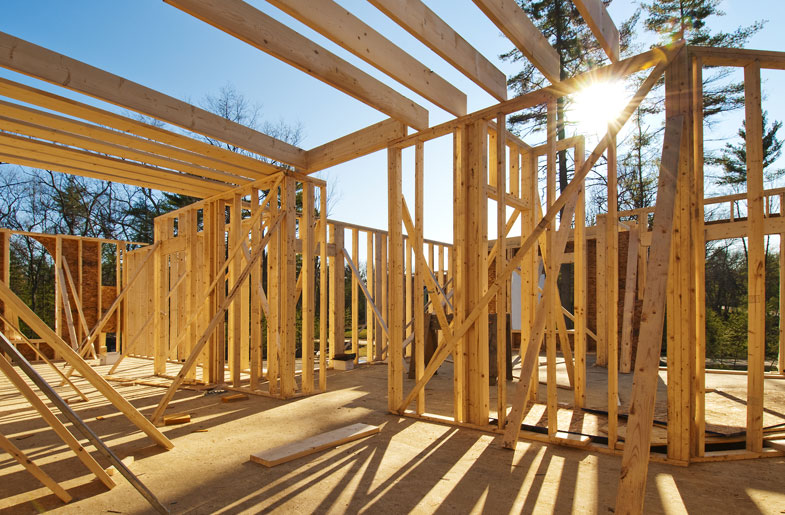 Framing for a new home